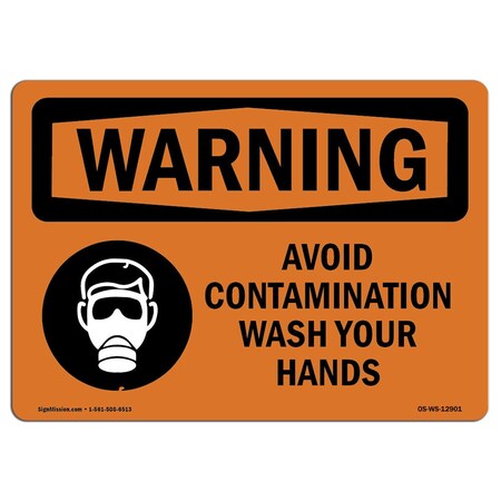 Signmission OSHA WARNING Sign, Wear Approved Breathing Apparatus Beyond, 7in X 5in Decal, 7" W, 5" H, Landscape OS-WS-D-57-L-12901